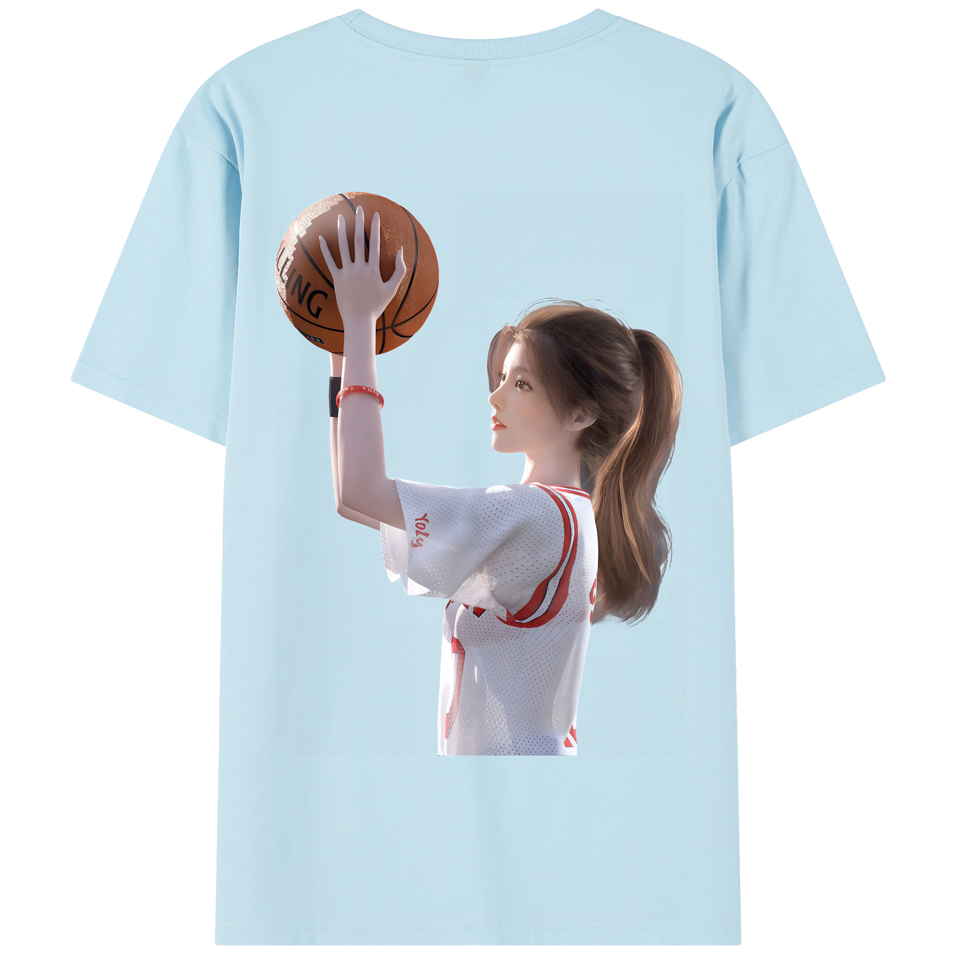 SLAM DUNK／スラムダンク 綿100％半袖Tシャツ（背面プリント）